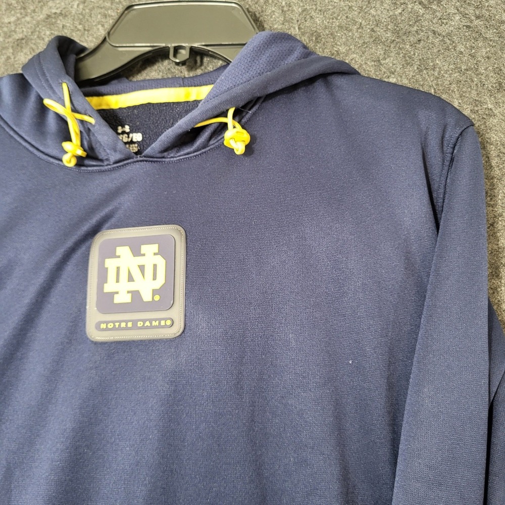 Notre Dame Fighting Irish Hoodie Mens XL Navy Blue Sweatshirt Under Armour